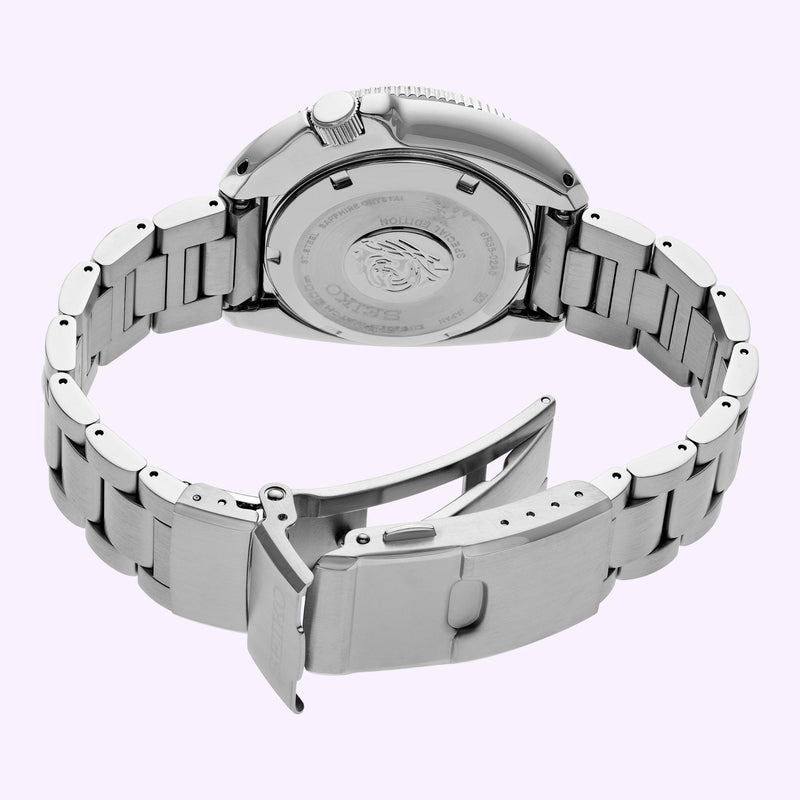 Seiko Prospex SPB301 Save the Ocean Special Edition white dial close up