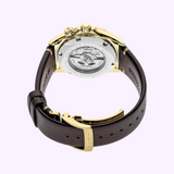 Seiko Prospex Alpinist SPB210 gold-tone stainless steel case and sapphire crystal side view