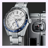 Seiko SPB269 exhibition caseback showing Cal. 6R64 automatic movement, Zero Halliburton logo, and limited edition serial number engraving