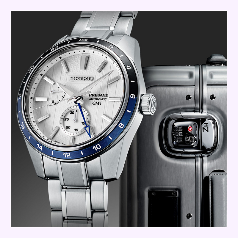 Seiko SPB269 exhibition caseback showing Cal. 6R64 automatic movement, Zero Halliburton logo, and limited edition serial number engraving