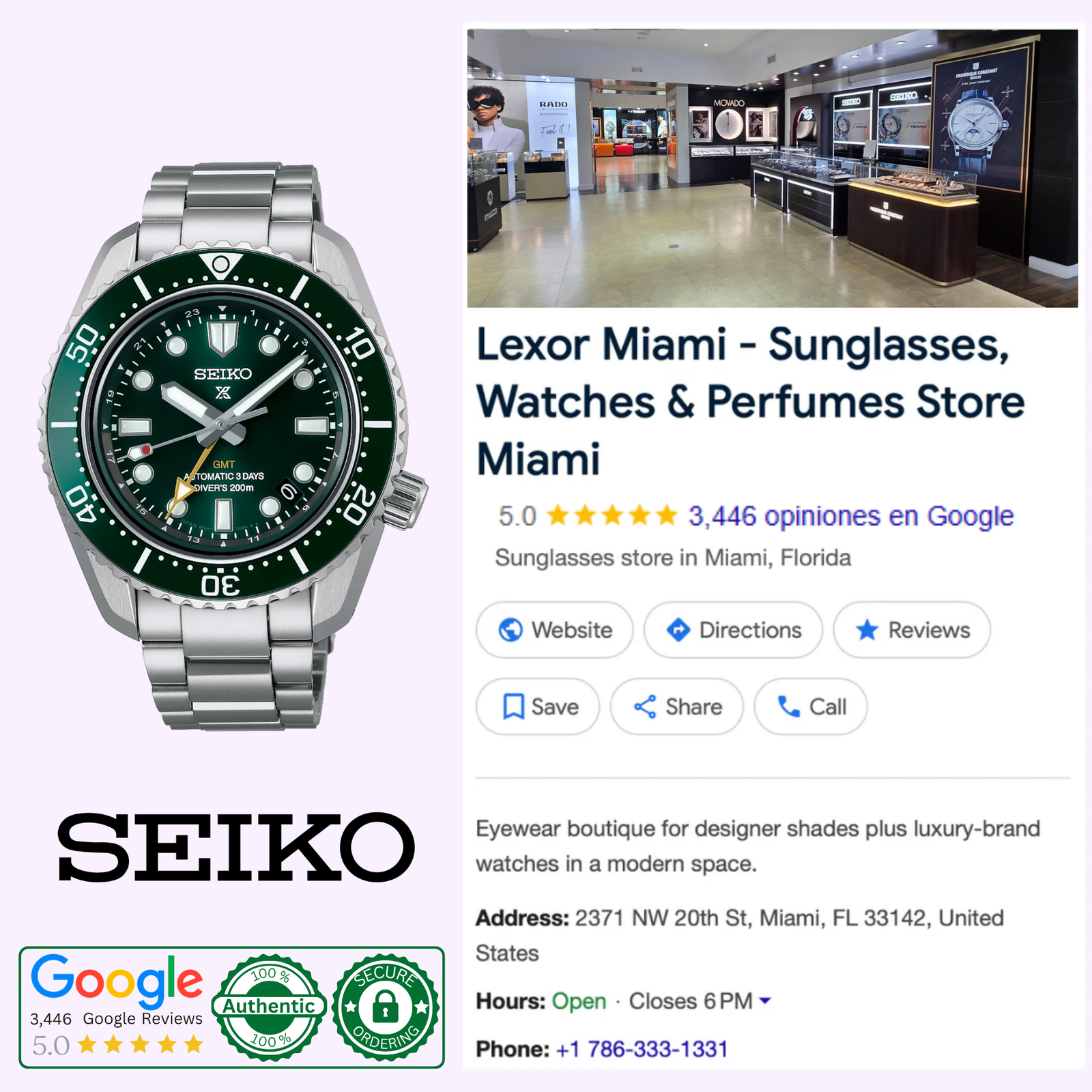 Seiko Luxe 1968 Heritage Diver's GMT Automatic SPB381 | Lexor