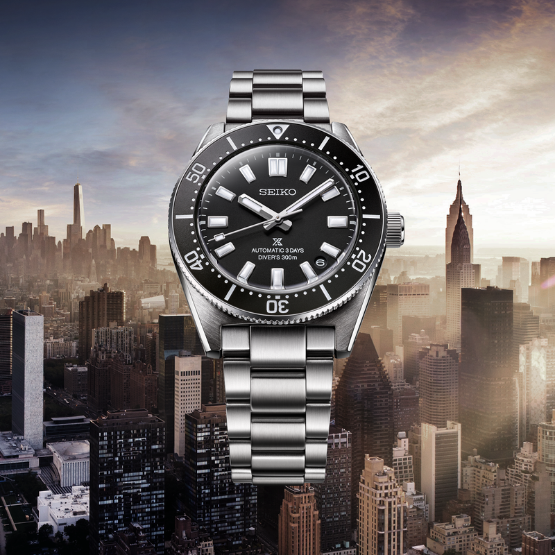 Seiko Prospex SPB453 screw-lock caseback engraved with 1965 Heritage Diver reference and water resistance rating