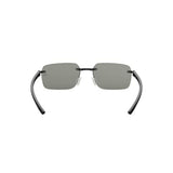 TAG Heuer TH40039U 05A black rimless rectangular sunglasses front view