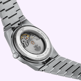 Tissot PRX UFO Robot Grendizer Super-LumiNova glowing dial dark view
