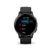 Garmin vívoactive® 5, Black and Slate 010-02862-10 Watches UPC:753759324902