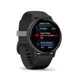 Garmin vívoactive® 5, Black and Slate 010-02862-10 Watches UPC:753759324902