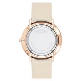 Movado 0607509 Modern 47 Beige Leather Strap Unisex Watches - Lexor Miami