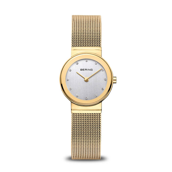 Bering 10126-334 Classic Gold Stainless Steel Mesh Strap Women Watches - Lexor Miami