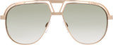 A close-up of Cazal Sunglasses 9100 003 61, highlighting the authentic unisex style and iconic design details.