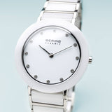 Bering 11435-754 Ceramic White Stainless Steel Strap Women Watches - Lexor Miami