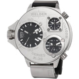 Welder K30-9000 by U-Boat K30 Oversize Triple Time Zone Steel Sport Men Watches Lexor Miami - Lexor Miami