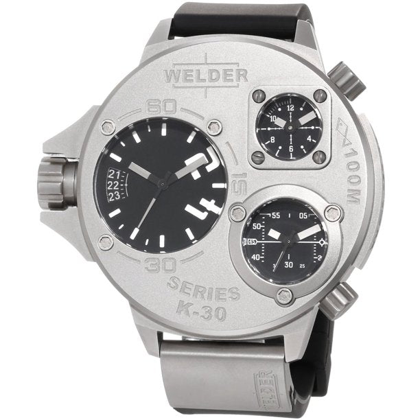 Welder K30-9000 by U-Boat K30 Oversize Triple Time Zone Steel Sport Men Watches Lexor Miami - Lexor Miami