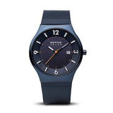 Bering 14440-393 Solar Blue Stainless Steel Mesh Strap Unisex Watches - Lexor Miami