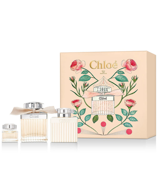 Chloe 2.5 EDP 3PC Women Set 2.5 EDP 3.4 Body 0.16 EDP Mini Women Perfume Set - Lexor Miami
