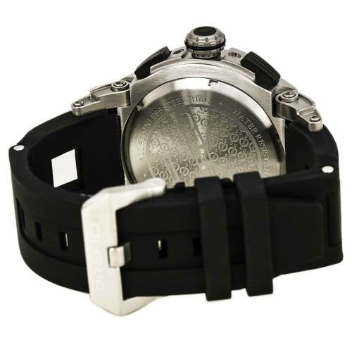 Orefici ORM14C4801 Regata Evolution Perforated Silver Dial Black Strap Chronograph Men Watches Lexor Miami - Lexor Miami