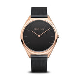 Bering 17039-166 Ultra Slim Stainless Steel Mesh Strap Unisex Watches - Lexor Miami