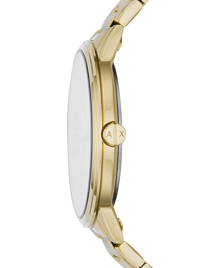 Armani Exchange AX7119 Cayde Gold-Tone Stainless Steel Bracelet Watch 42mm Gift Set Men Watches Lexor Miami - Lexor Miami