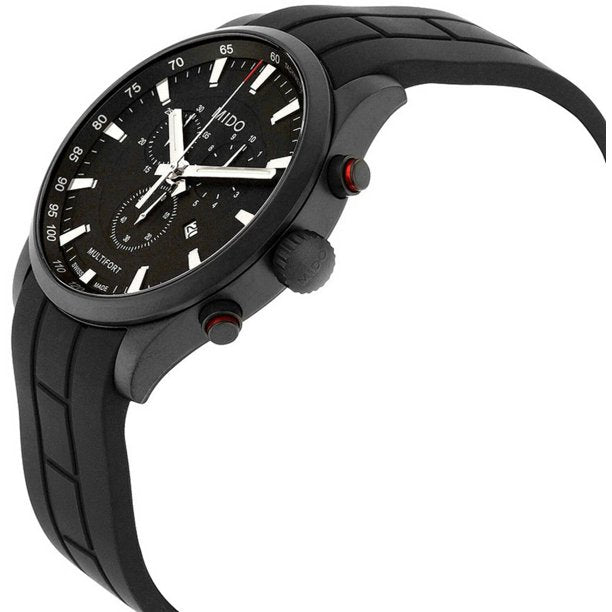 Mido M0054173705120 Multifort Chronograph Black Dial Men Watches Lexor Miami - Lexor Miami
