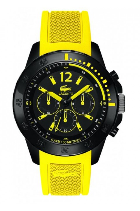 Lacoste 2010739 Fidji Yellow Silicone Analog Quartz Men Watches Lexor Miami - Lexor Miami