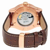 Mido M0054303603180 Multifort Analog Swiss Automatic Brown Men Watches Lexor Miami - Lexor Miami