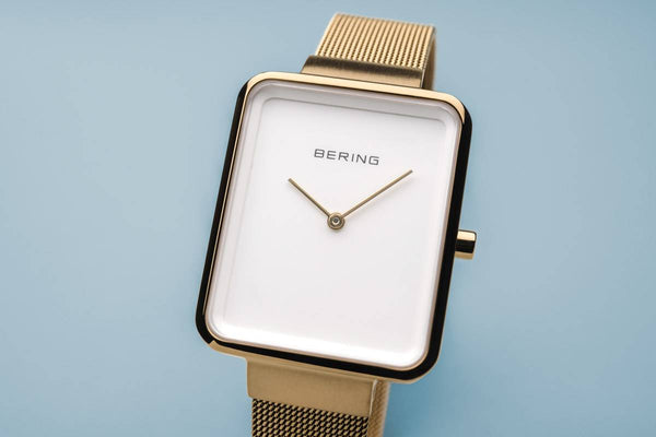 Bering 14528-334 Classic Gold Stainless Steel Mesh Strap Unisex Watches - Lexor Miami