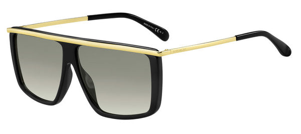 Givenchy Black and Gold Sunglasses - Model 7146/G/S Givenchy Brown Gradient Geometric Ladies Sunglasses GV 7146  main image 4