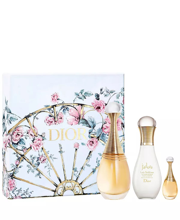 Christian Dior J'adore Set: J'adore EDP 3.4oz + J'adore Body Milk 2.5oz + J'adore EDP 0.17oz