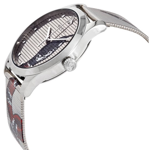 Gucci YA1264123 G-Timeless Snake Mesh Strap Watch, 38mm Women Watches Lexor Miami - Lexor Miami