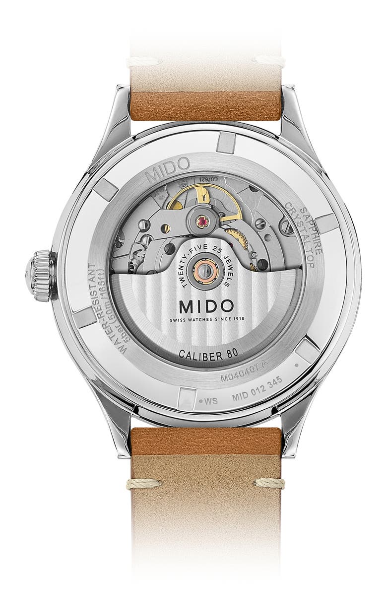Mıdo M0404071604000 Multifort Pulsemeter Automatic Leather Strap Watch - Lexor Miami