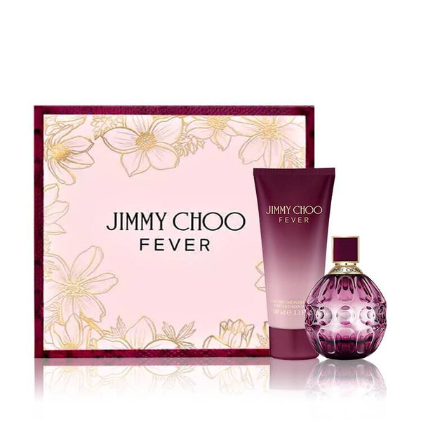 Jimmy Choo Fever 2.0 oz EDP Perfume, 3.3 oz Body Lotion Women Gift Set - Lexor Miami