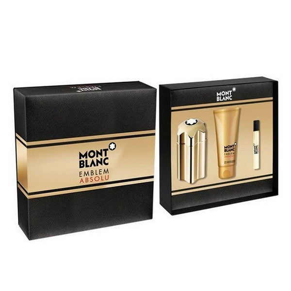 Mont Blanc Emblem Absolu 3.3 oz EDT Spray, 0.85 oz EDT Spray, 3.3 oz Shower Gel Men Perfume - Lexor Miami