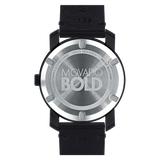 Movado 3600307 Bold TR90 Black Leather Strap Men Watches - Lexor Miami