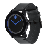 Movado 3600307 Bold TR90 Black Leather Strap Men Watches - Lexor Miami