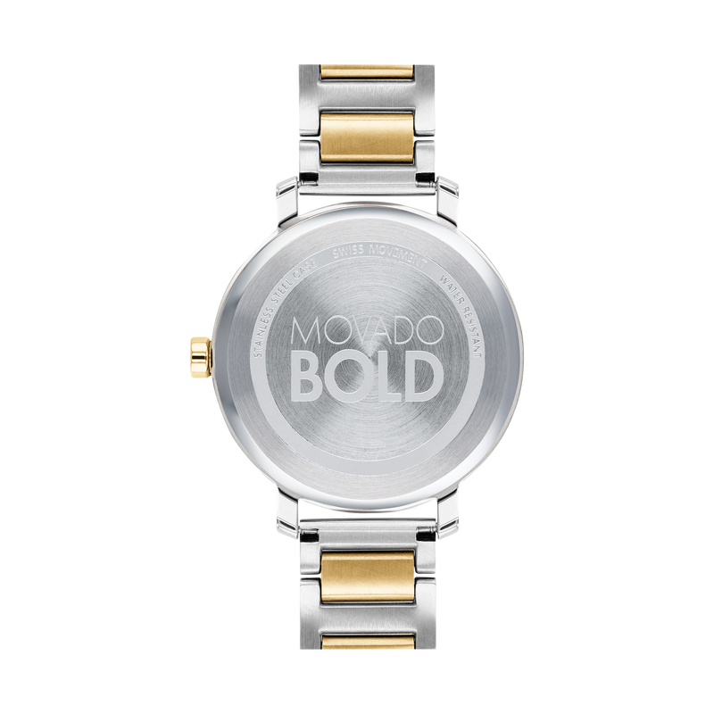 Movado 3600651 Bold Evolution 2 Tone Stainless Steel Strap Women Watches - Lexor Miami