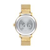 Movado 3600699 Bold Evolution Gold Mesh Strap Women Watches - Lexor Miami