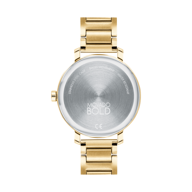 Movado 3600705 Bold Evolution Gold Stainless Steel Strap Women Watches - Lexor Miami