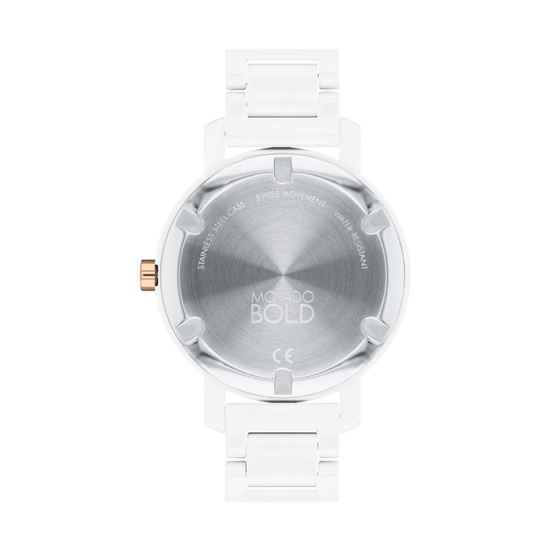 Movado 3600753 Bold Evolution White Stainless Steel Strap Women Watches - Lexor Miami