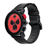 Movado 3600765 Bold TR90 Black Leather Strap Men Watches
