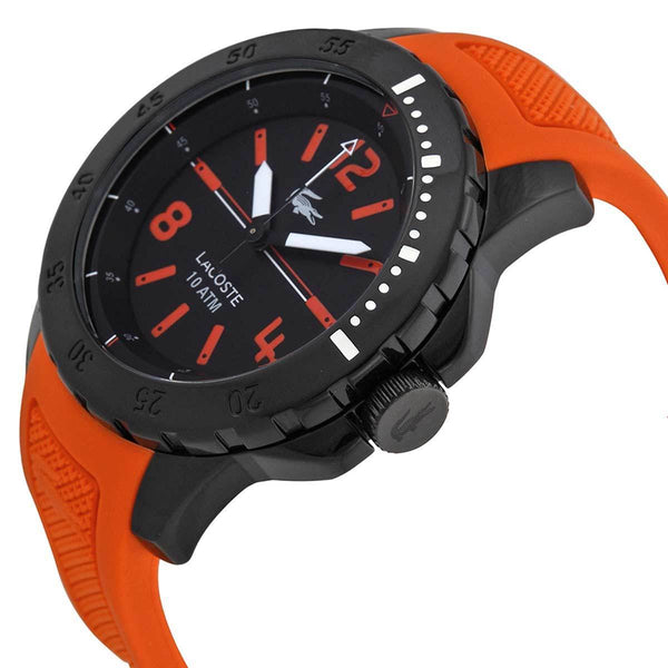 Lacoste 2010714 Fidji Black Dial Orange Silicone Men Watches Lexor Miami - Lexor Miami