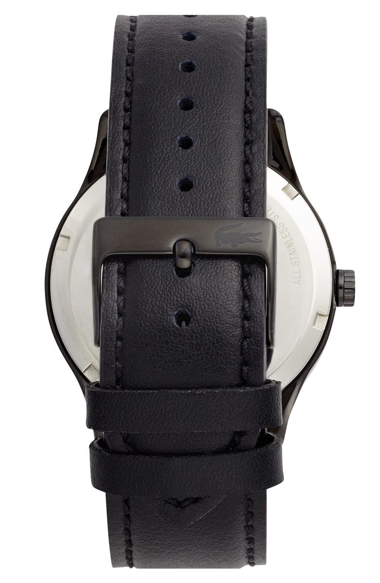 Lacoste 2000823 'Victoria' Crystal Logo Leather Strap Watch, 40mm Women Watches Lexor Miami - Lexor Miami