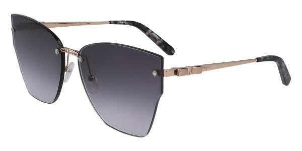 Salvatore Ferragamo Sf223S 785 Grey-Rose Gold 62 Women Sunglasses - Lexor Miami