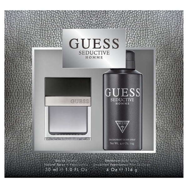 Guess Seductive 3.4 EDT Perfume, 6.0 Body Spray 2 pc Men Perfume Set - Lexor Miami