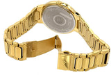 Bulova 97B199 Gold Tone Stainless Steel Casual Blue Dial Dress Men Watches