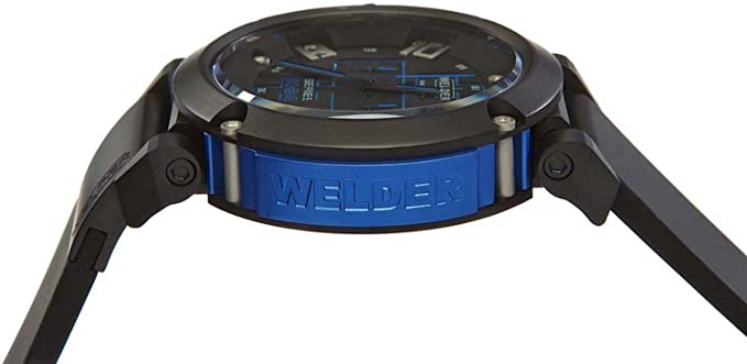Welder K34-2002 by U-Boat K34 Chronograph Black Steel Rubber Strap Calendar Men Watches Lexor Miami - Lexor Miami