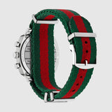 Gucci YA157304 Grip Red-Green Nylon Strap Men Watches - Lexor Miami