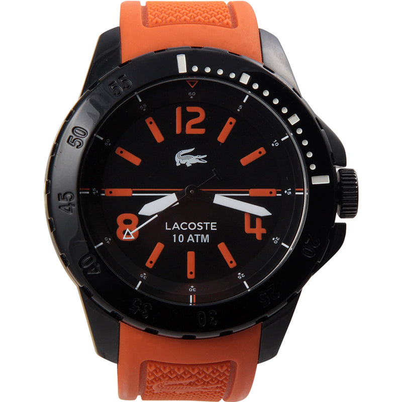 Lacoste 2010714 Fidji Black Dial Orange Silicone Men Watches Lexor Miami - Lexor Miami