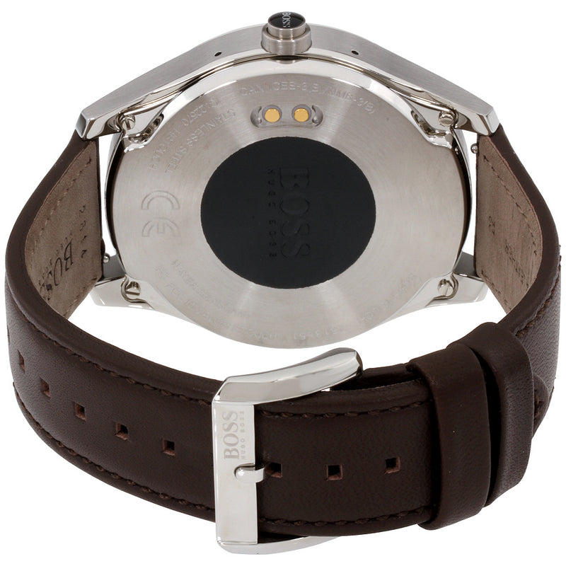 Hugo Boss Smart Watch 1513551 Touch Customisable Digital Dial Leather Strap Men Watches Lexor Miami - Lexor Miami