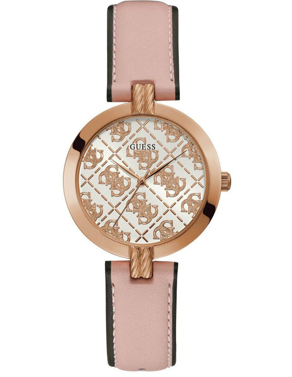 Guess GW0027L2 Pink Leather Strap Women Watches - Lexor Miami