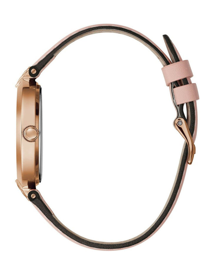 Guess GW0027L2 Pink Leather Strap Women Watches - Lexor Miami