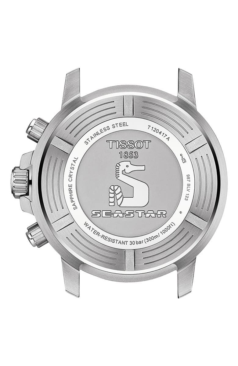 Tissot T1204171109100 Seastar 1000 Chronograph Steel Mesh Men Watches - Lexor Miami